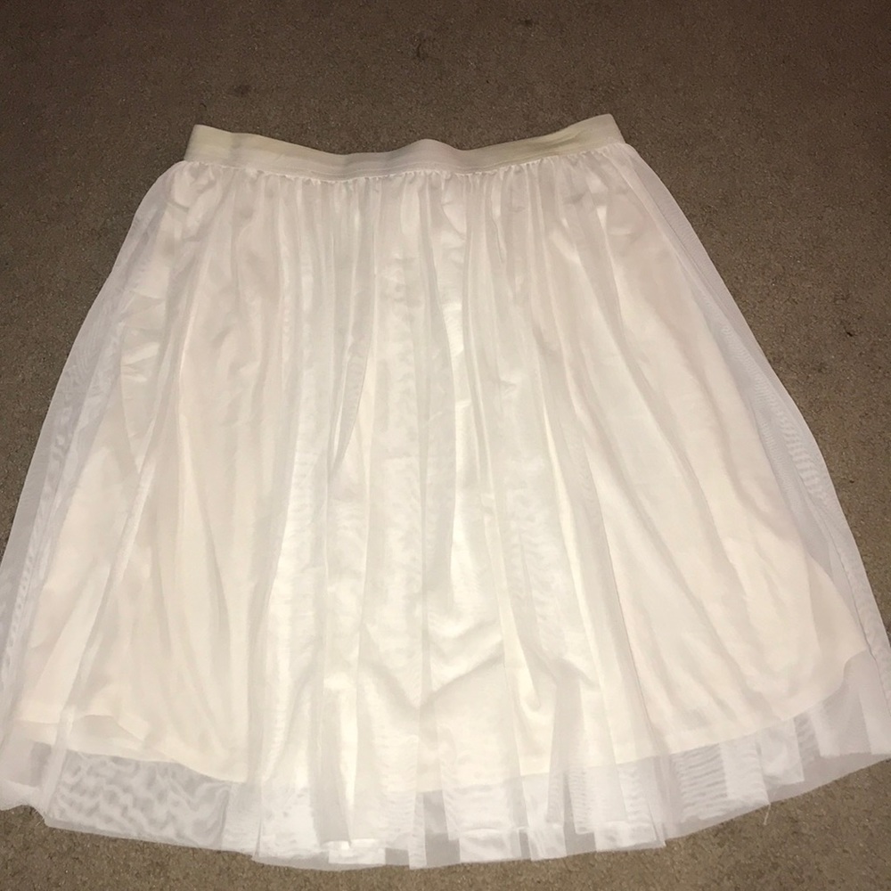 White skirt